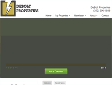 Tablet Screenshot of deboltproperties.com